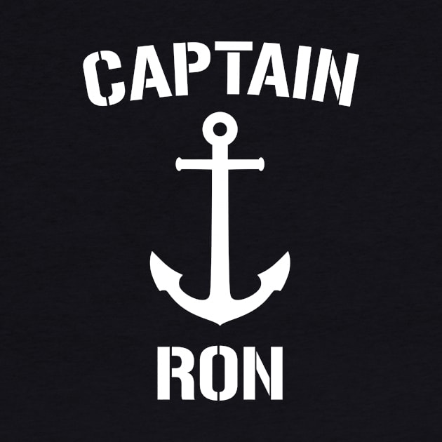 Nautical Captain Ron Personalized Boat Anchor by Rewstudio